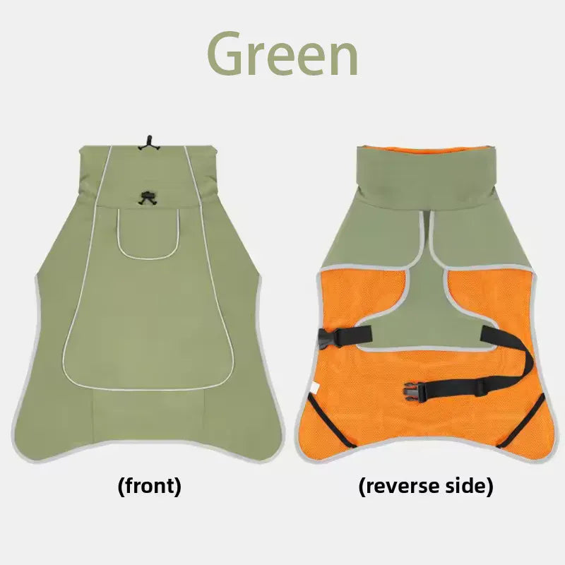 Large Dog Waterproof Windbreaker | Stormcoat & Raincoat for Outdoor Dogs | Pet Outdoor Raincoat
