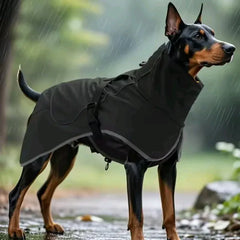 Large Dog Waterproof Windbreaker | Stormcoat & Raincoat for Outdoor Dogs | Pet Outdoor Raincoat