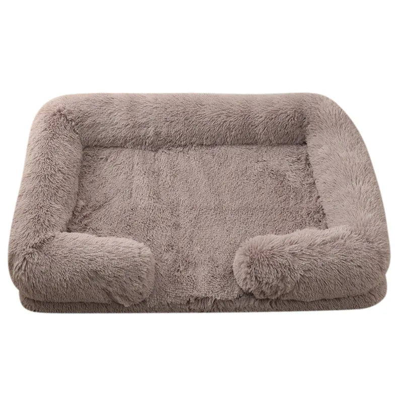Large Orthopedic Dog Bed – Thickened Plush Pet Sofa with Removable Pad