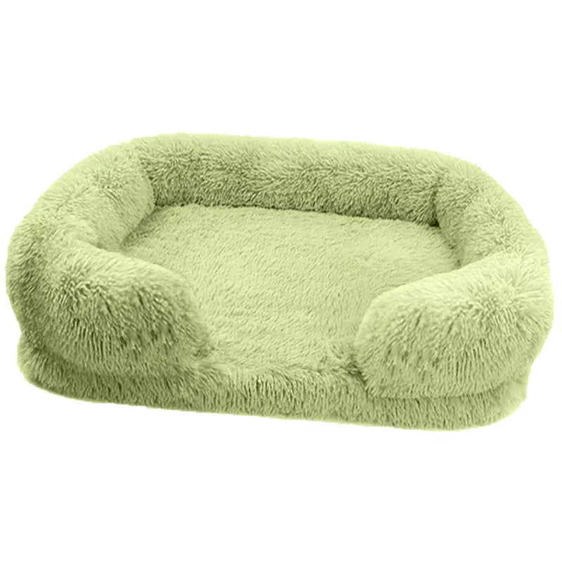 Large Orthopedic Dog Bed – Thickened Plush Pet Sofa with Removable Pad