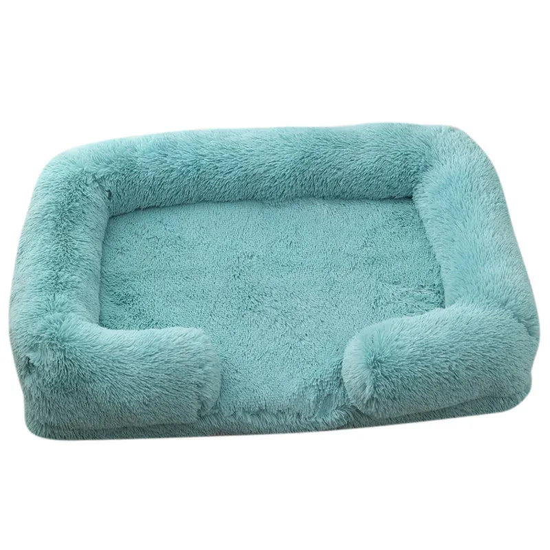 Large Orthopedic Dog Bed – Thickened Plush Pet Sofa with Removable Pad