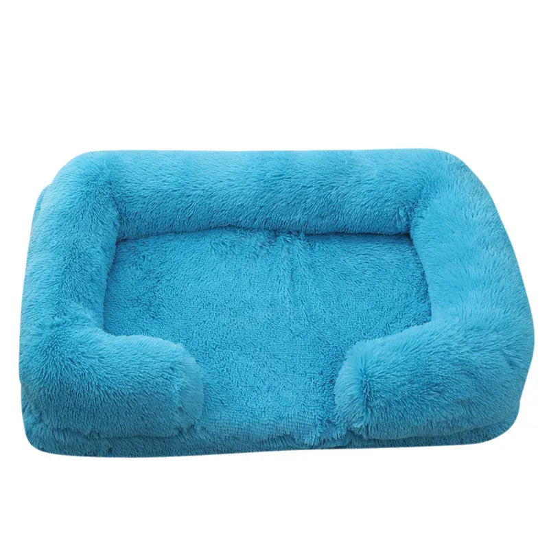 Large Orthopedic Dog Bed – Thickened Plush Pet Sofa with Removable Pad
