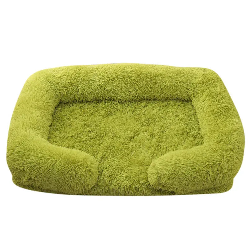 Large Orthopedic Dog Bed – Thickened Plush Pet Sofa with Removable Pad
