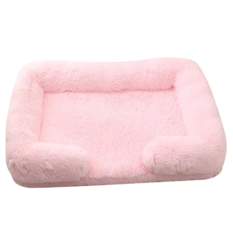 Large Orthopedic Dog Bed – Thickened Plush Pet Sofa with Removable Pad