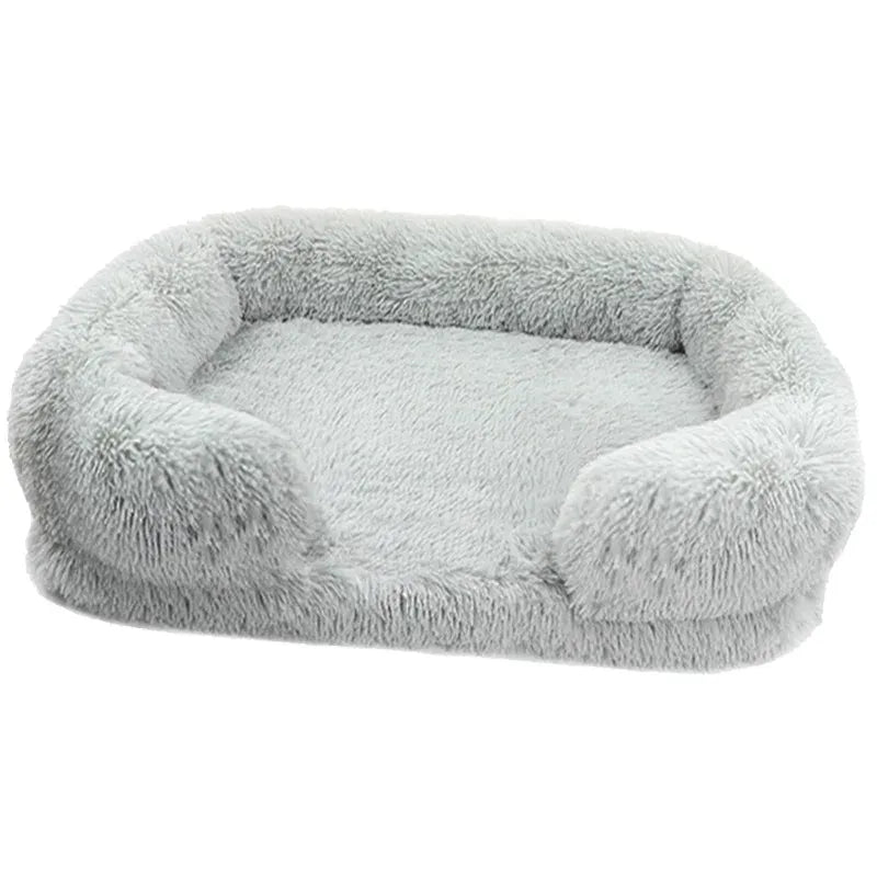 Large Orthopedic Dog Bed – Thickened Plush Pet Sofa with Removable Pad