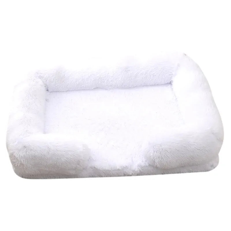 Large Orthopedic Dog Bed – Thickened Plush Pet Sofa with Removable Pad