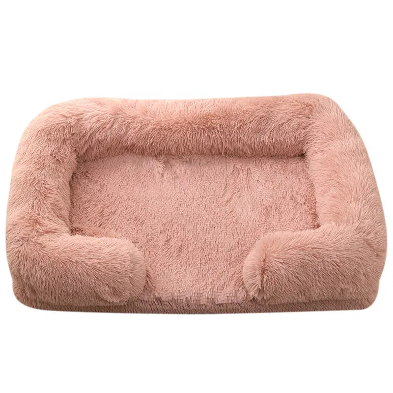 Large Orthopedic Dog Bed – Thickened Plush Pet Sofa with Removable Pad
