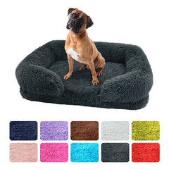 Large Orthopedic Dog Bed – Thickened Plush Pet Sofa with Removable Pad