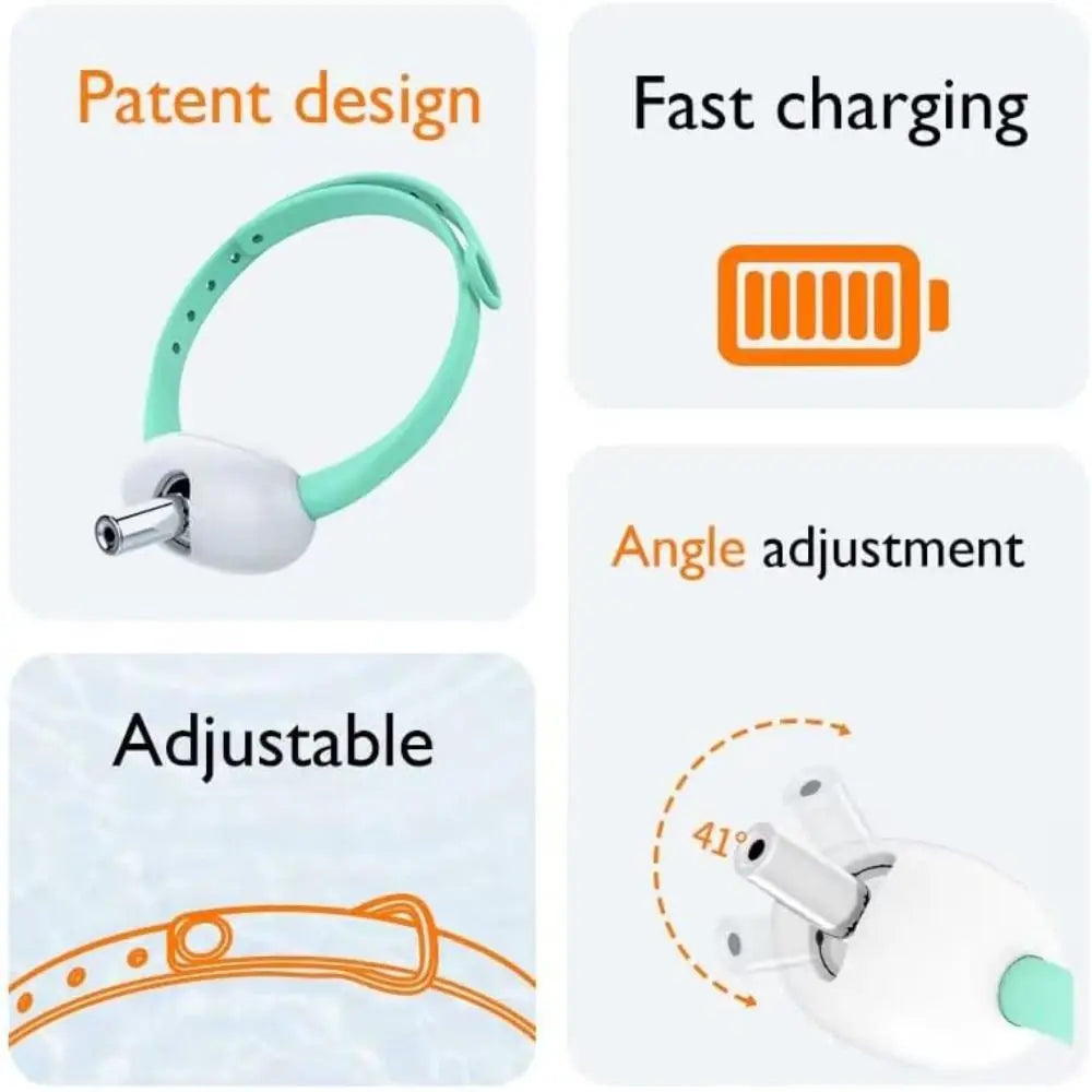 LED Cat Collar with Laser - Automatic Pet Safety Light with Interactive Toy