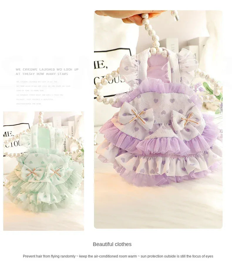 Lolita Pet Tutu Skirt – Thin Strapped Princess Dress for Small Dogs & Cats