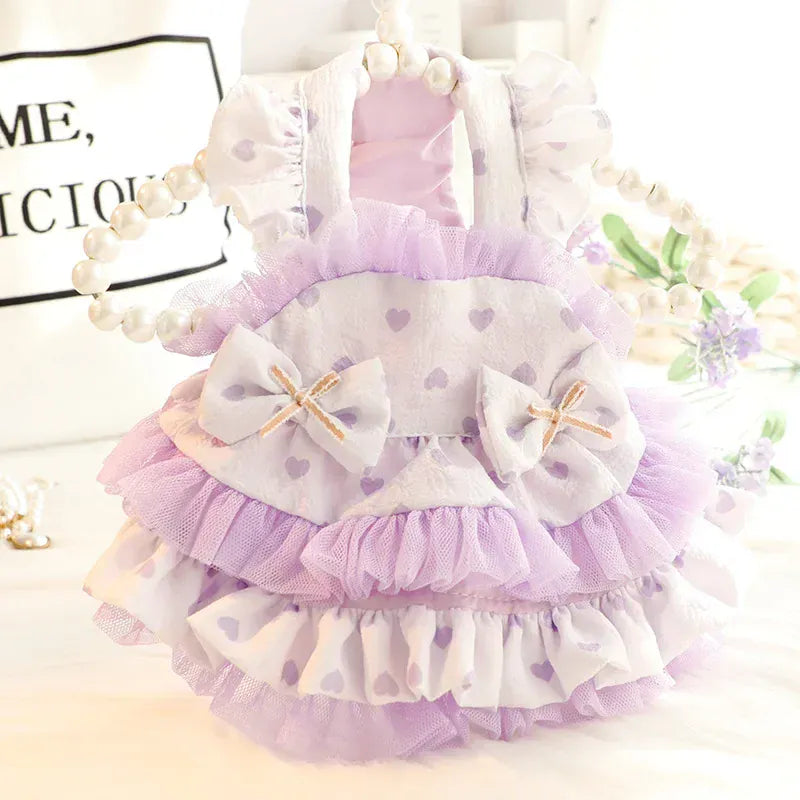 Lolita Pet Tutu Skirt – Thin Strapped Princess Dress for Small Dogs & Cats