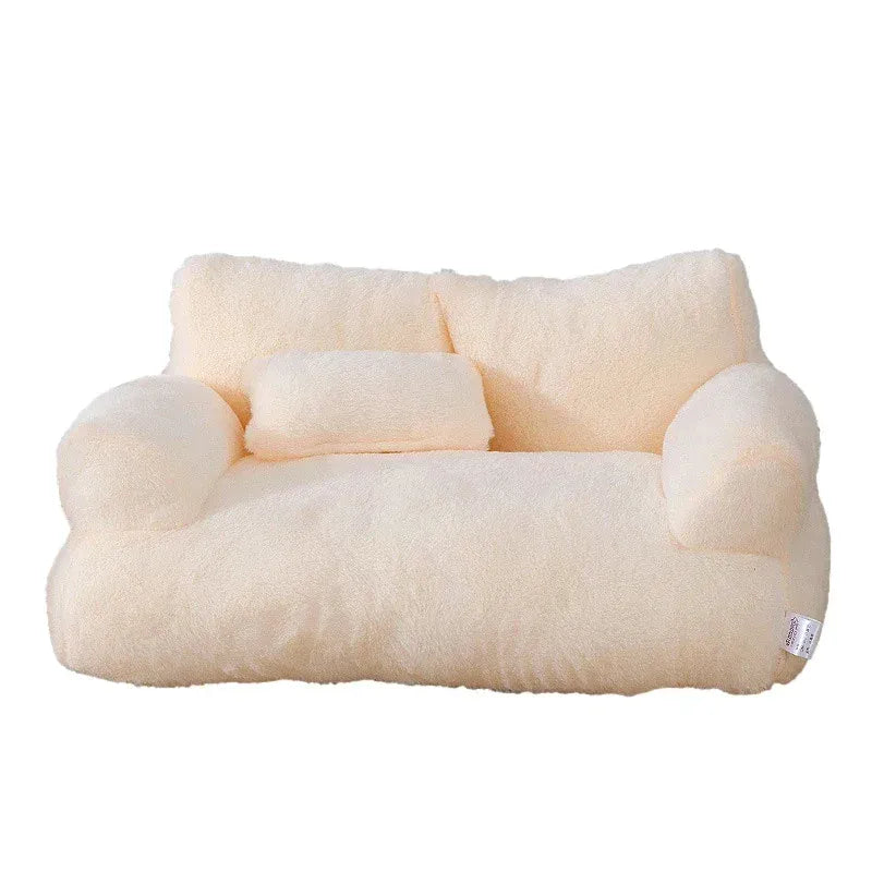 Luxury Cat Bed Sofa – Winter Warm Plush Pet Nest for Small Dogs & Cats