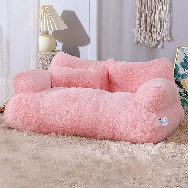 Luxury Cat Bed Sofa – Winter Warm Plush Pet Nest for Small Dogs & Cats