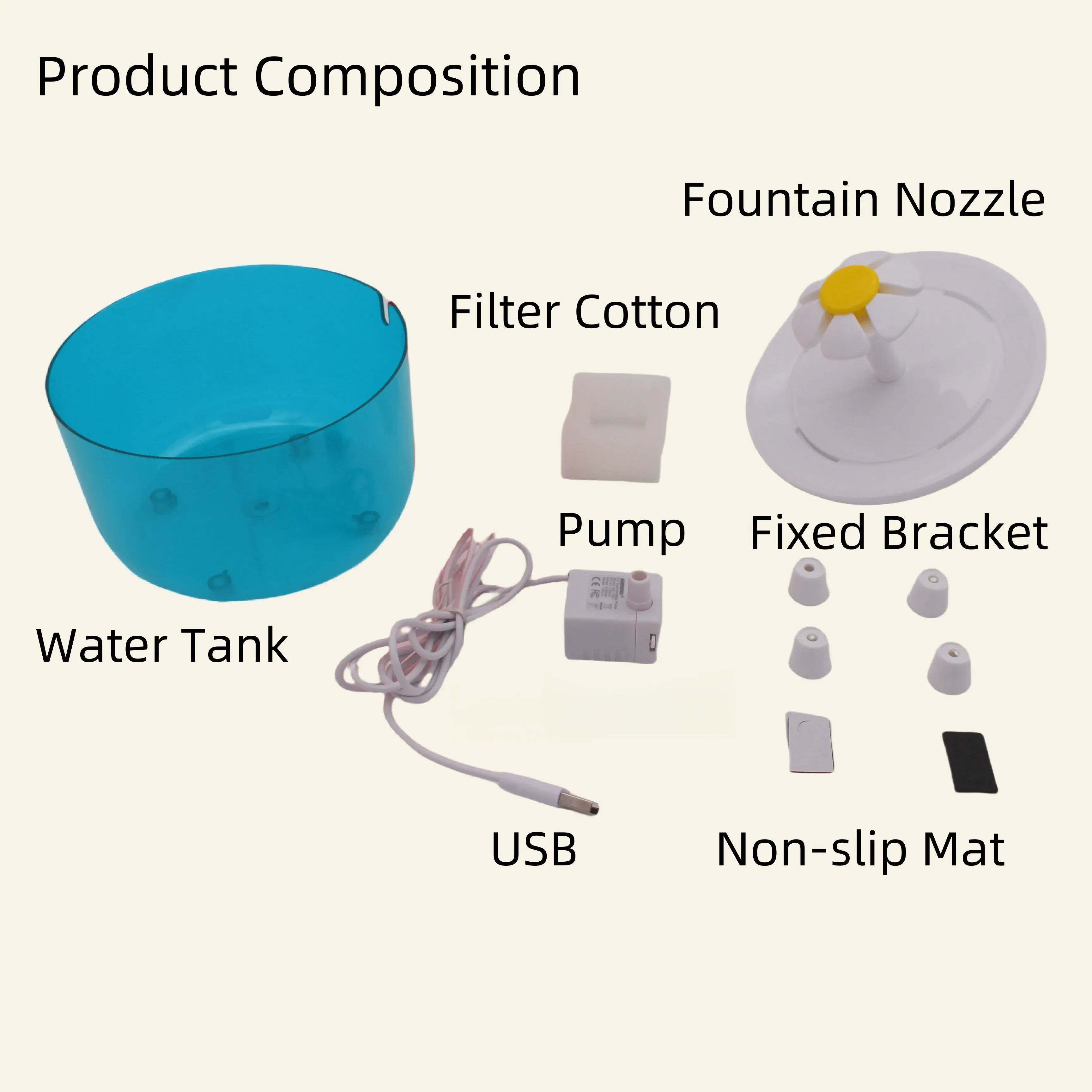 Luxury Cat Flower Water Fountain – Silent USB Automatic Pet Water Dispenser with Multi-Layer Filter for Cats & Small Dogs