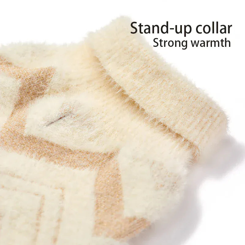 Luxury Dog Sweater - Thick Warm Removable Apparel for Small & Medium Dogs