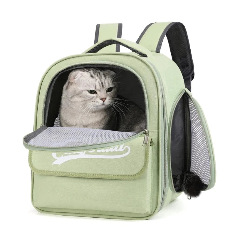 Luxury Pet Carrier Backpack - Portable Folding Travel Bag for Cats & Small Dogs