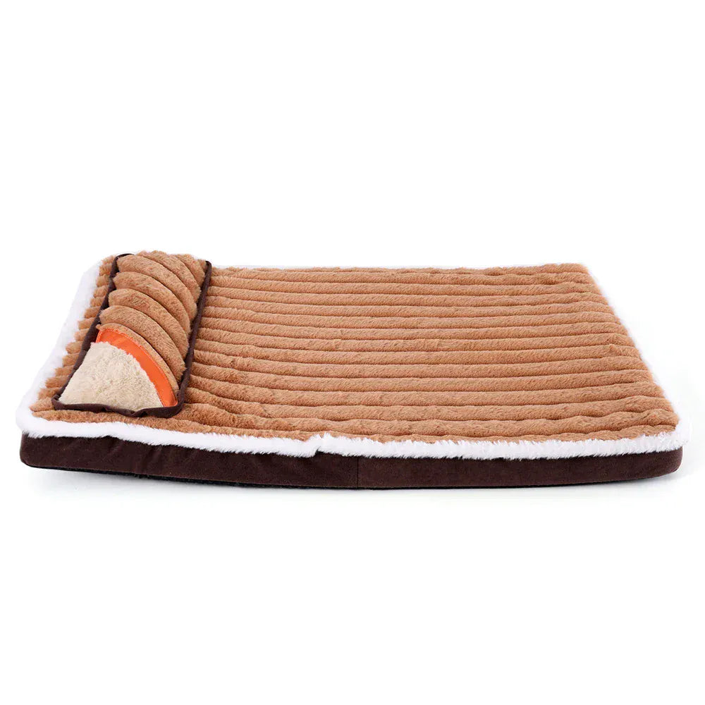 Medium Dog Bed with Pillow - Washable Cat Nest Sofa Cushion Mat
