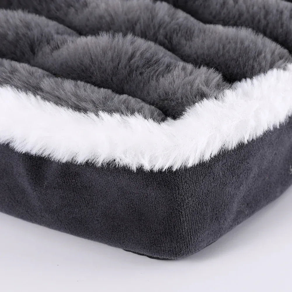Medium Dog Bed with Pillow - Washable Cat Nest Sofa Cushion Mat