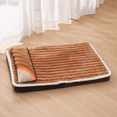 Medium Dog Bed with Pillow - Washable Cat Nest Sofa Cushion Mat