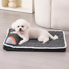 Medium Dog Bed with Pillow - Washable Cat Nest Sofa Cushion Mat
