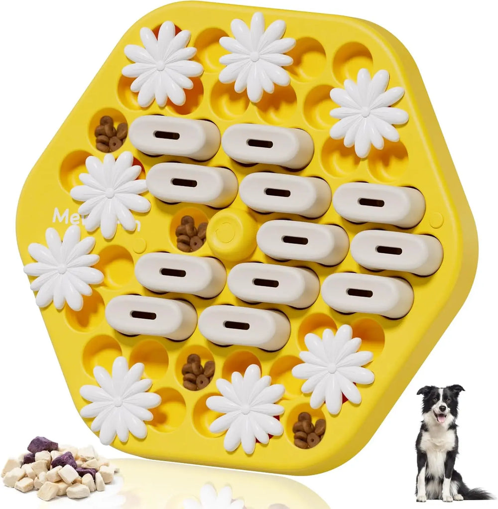 MEWOOFUN Dog Puzzle Toy | Interactive Level 3 Slow Feeder Game for Dogs & Cats | Mental Stimulation & Treat Dispenser