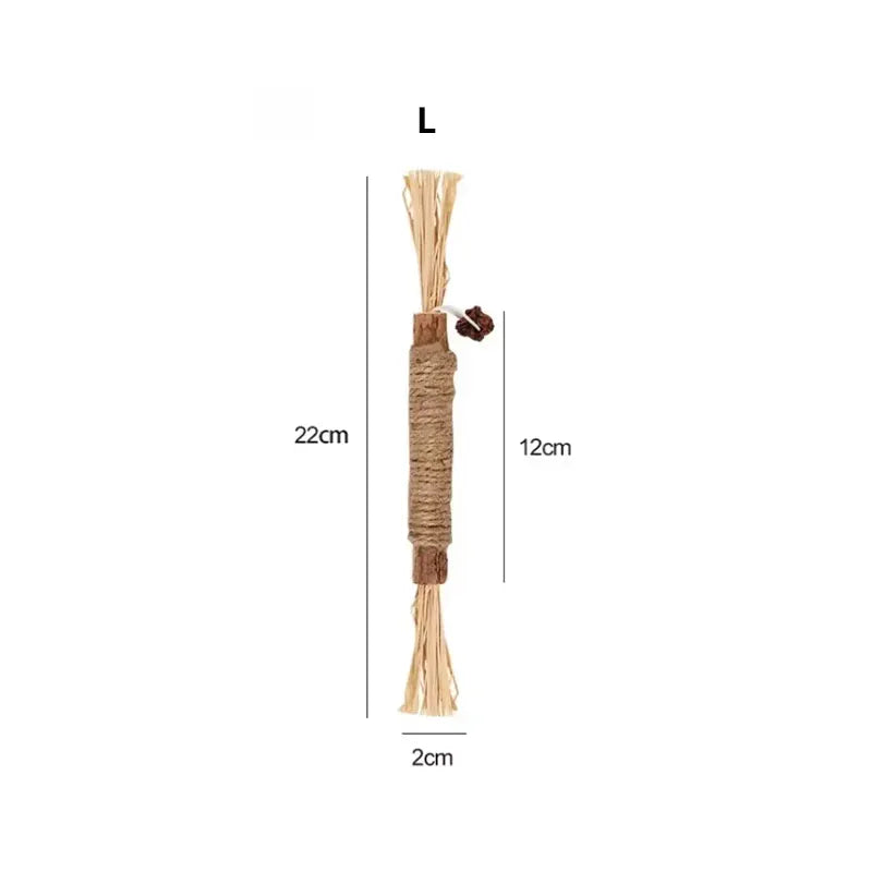 Natural Catnip Chew Sticks - Dental Health Cat Toys Silvervine Matatabi Cat Treats