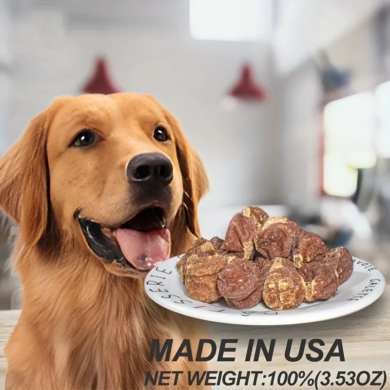 Natural Dog Jerky Treats | Beef, Duck, Chicken Sweet Potato, Turkey Meatballs & Salmon Bites | High-Protein Healthy Pet Snacks
