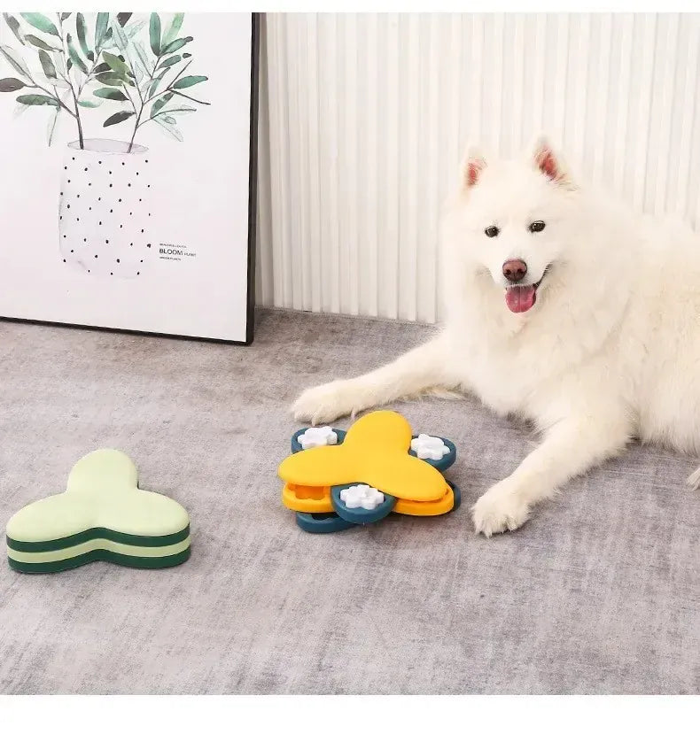 New Dog Puzzle Toys | Slow Feeder Interactive Food Dispenser for Dogs & Cats | Non-Slip Training & Mental Stimulation Toy