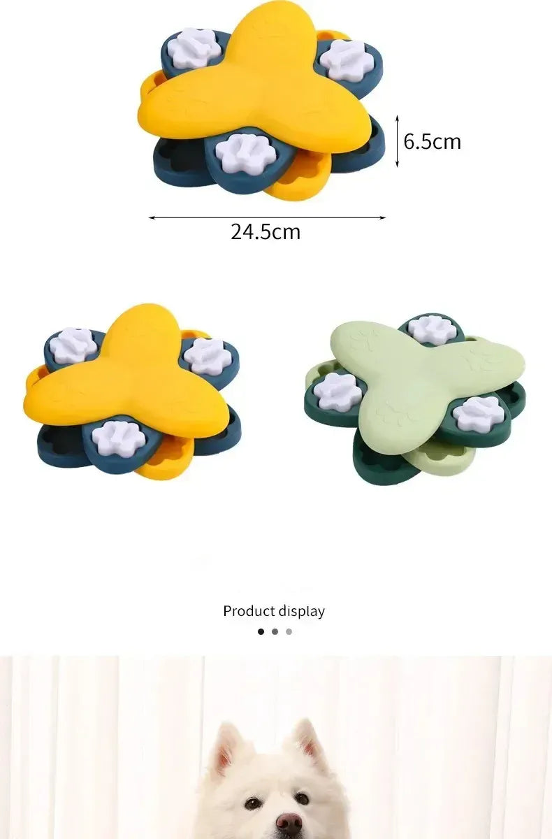 New Dog Puzzle Toys | Slow Feeder Interactive Food Dispenser for Dogs & Cats | Non-Slip Training & Mental Stimulation Toy
