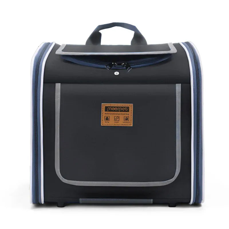 Nordic Style Pet Bike & Car Carrier – Portable Backpack for Outdoor Cycling & Travel