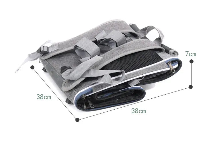 Nordic Style Pet Bike & Car Carrier – Portable Backpack for Outdoor Cycling & Travel