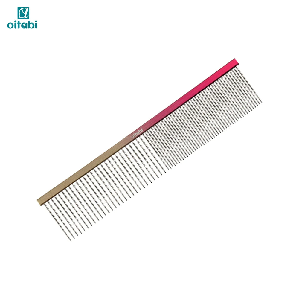 OITABI Professional Pet Grooming Comb Set - Gradient Tapered Tail Combs for Styling & Finishing