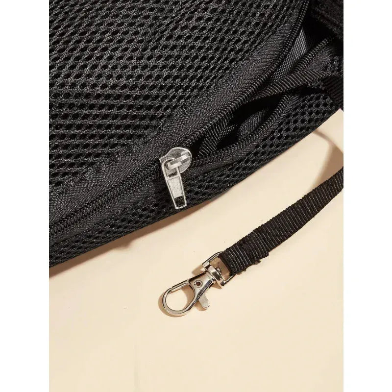 Outdoor Cat Backpack Carrier - Portable Pet Travel Backpack for Cats & Small Dogs, Lightweight Breathable Handbag for Hiking & Outings