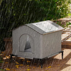 Outdoor Cat House Waterproof - Winter Warm Pet Cave Bed Foldable Washable