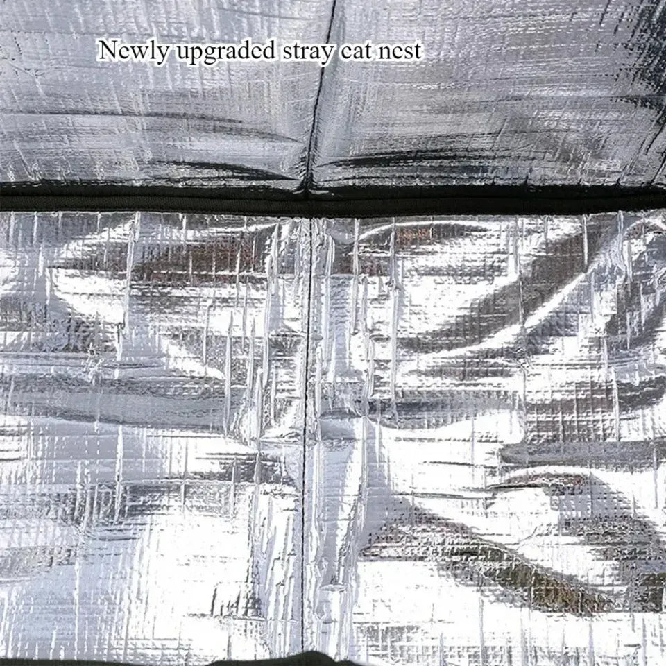 Outdoor Cat House with Detachable Roof - Waterproof Windproof Pet Shelter for All Seasons, Easy Clean Cat & Dog Bed for Outdoor/Indoor Use