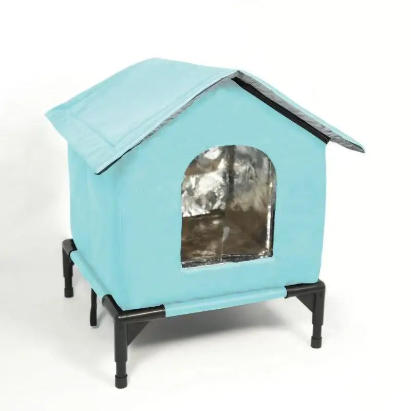 Outdoor Waterproof Cat & Dog House – Winter Warm Pet Cave Sleeping Bed