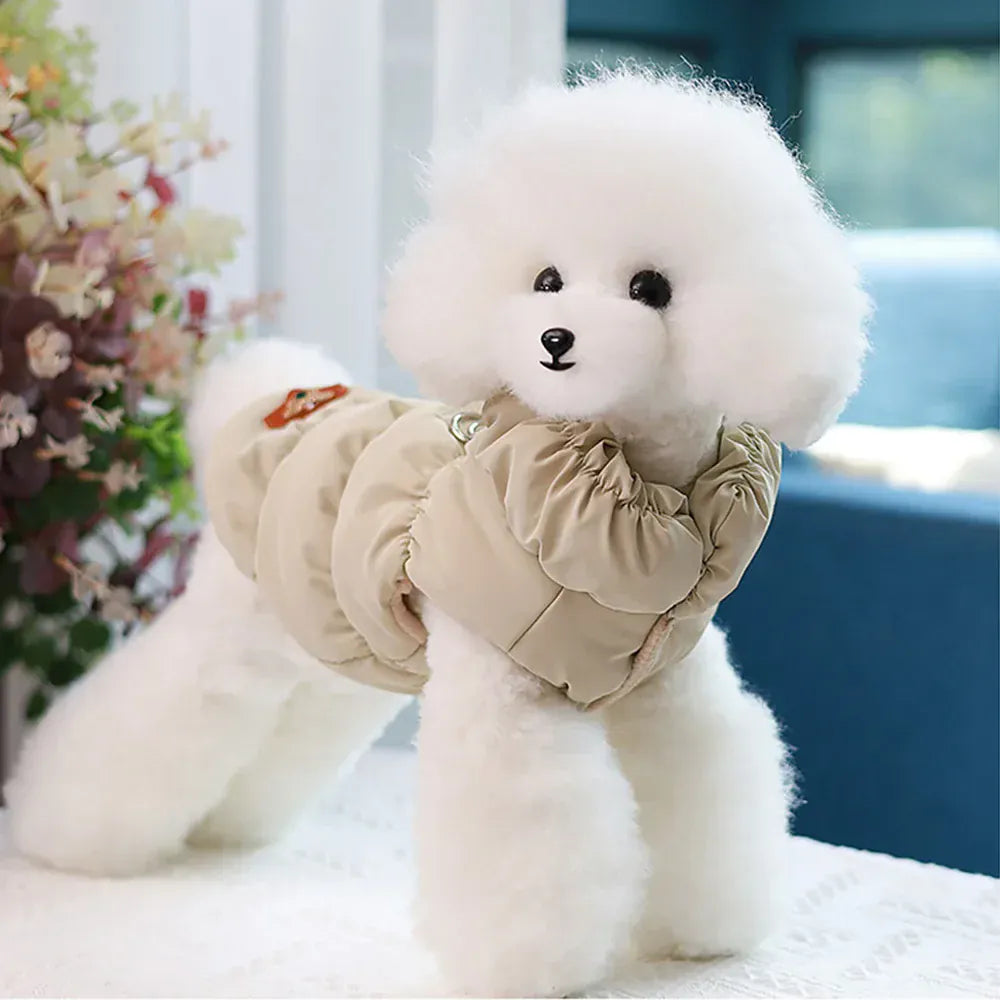 Padded Winter Dog Coat - Soft Warm Jacket for Small Breeds