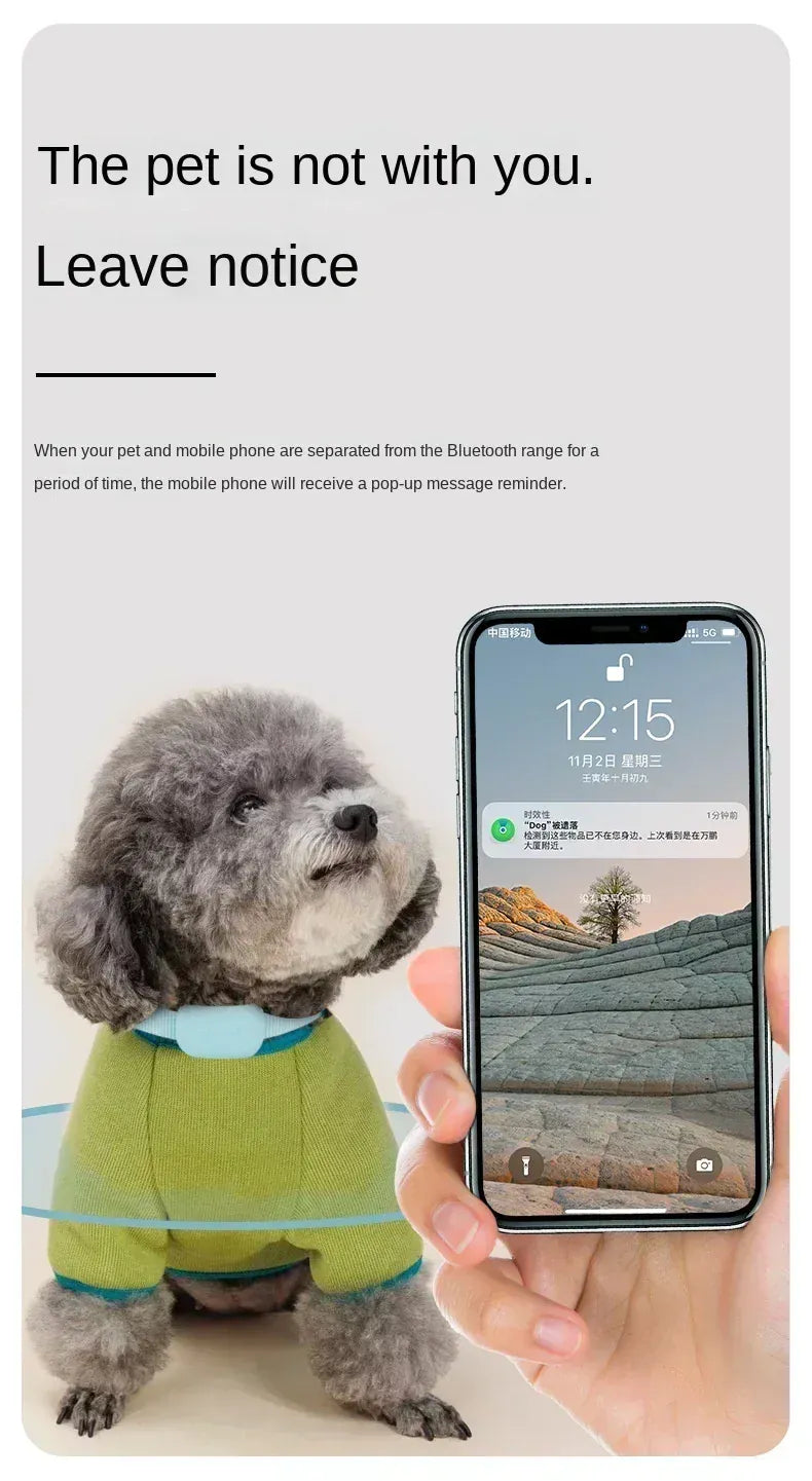 Pet Bluetooth GPS Tracker Collar - Anti-Lost Locator for Cats & Dogs