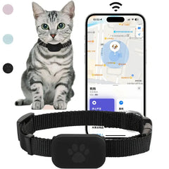 Pet Bluetooth GPS Tracker Collar - Anti-Lost Locator for Cats & Dogs