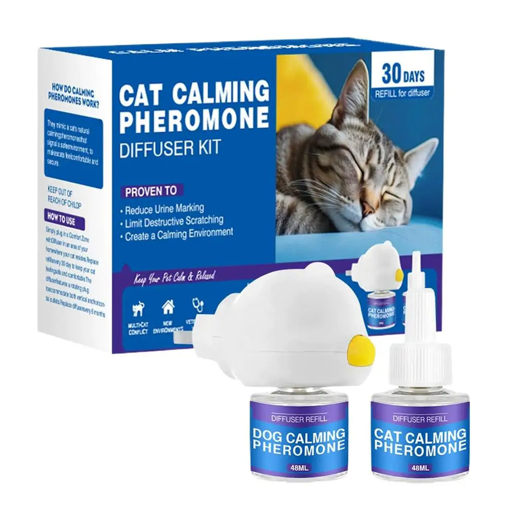 Pet Calming Diffuser 48ml - Stop Scratching & Peeing from Anxiety