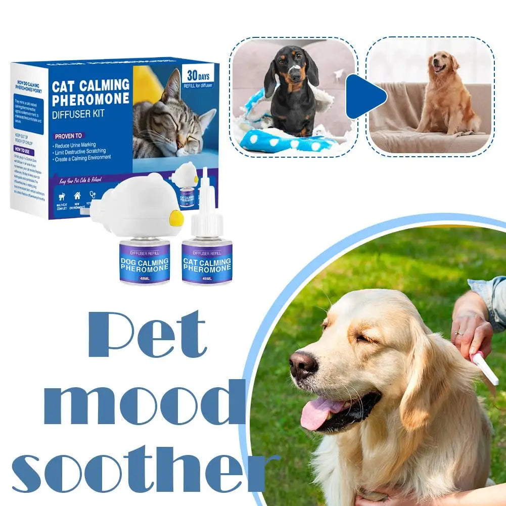 Pet Calming Diffuser 48ml - Stop Scratching & Peeing from Anxiety
