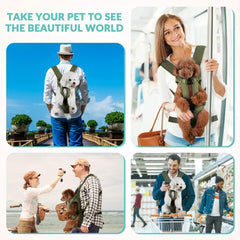 Pet Carrier Backpack for Dogs & Cats – Thickened Front-Facing Backpack for Small Medium Pets