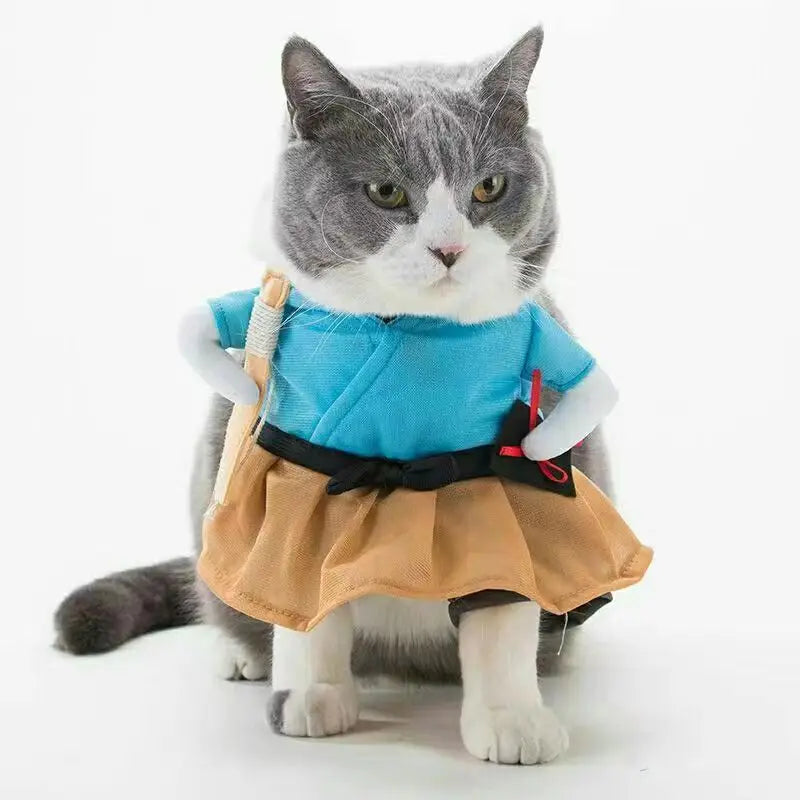 Pet Cosplay Costume - Police, Nurse & Doctor Outfits for Cats & Small Dogs