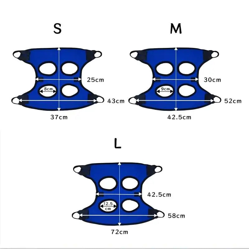 Pet Grooming Hammock - Nail Trimming Restraint Bag with Safety Straps