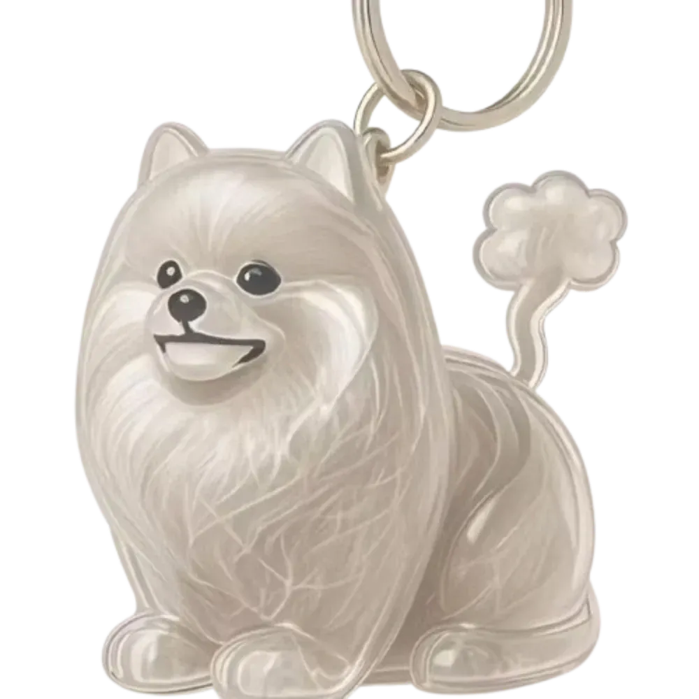 Pet Hair Memorial Keychain - DIY Dog Hair Storage Jewelry Gift