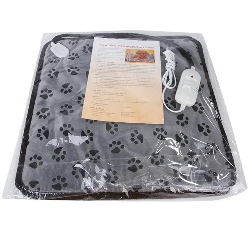 Pet Heating Pad - Adjustable Temperature Electric Mat for Dogs & Cats