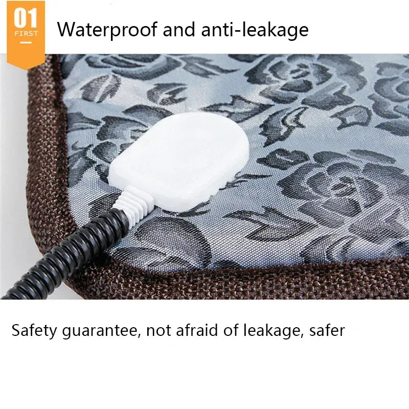 Pet Heating Pad - Adjustable Temperature Electric Mat for Dogs & Cats