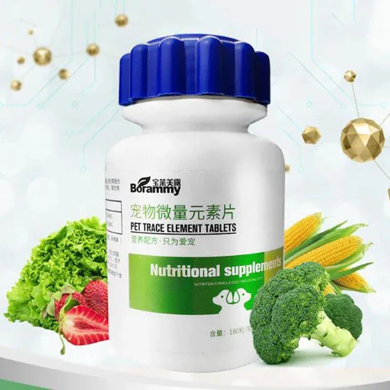 Pet Pica Supplement - 180 Trace Element Tablets to Stop Strange Eating Habits