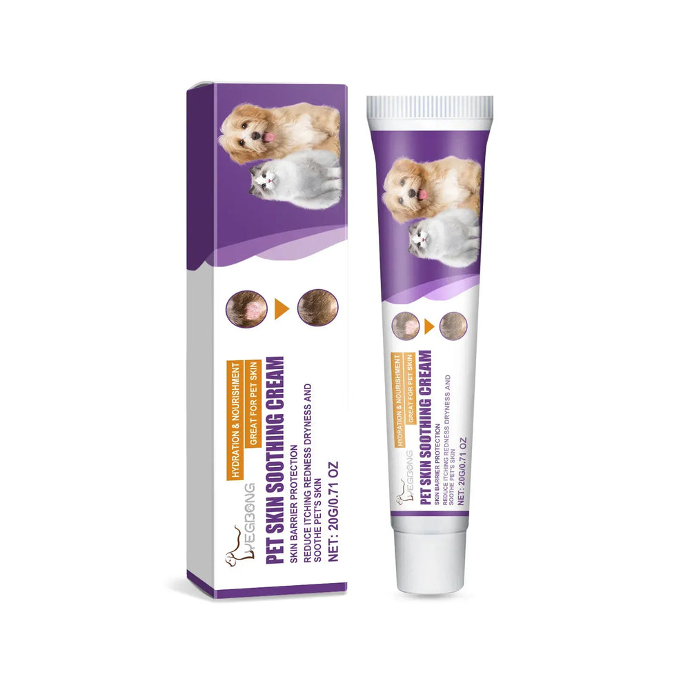 Pet Skin Care Cream - Soothing Balm for Dogs & Cats with Dry Itchy Skin