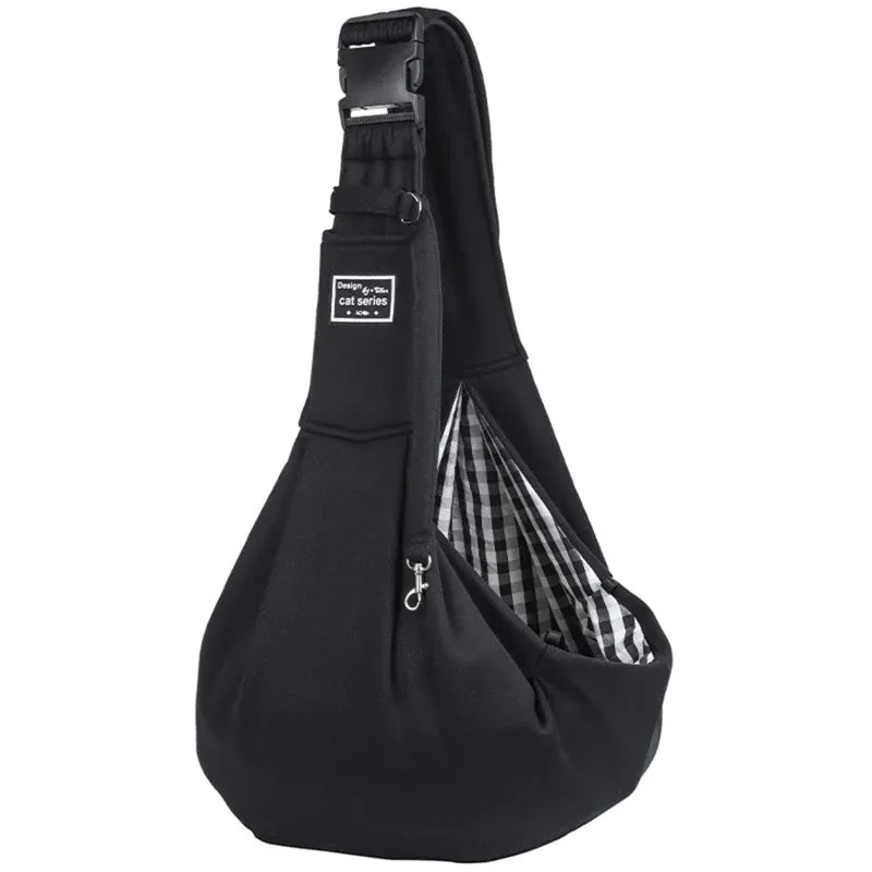 Pet Sling Carrier Bag - Adjustable Shoulder Tote for Small Dogs & Cats